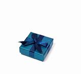 a blue gift box 