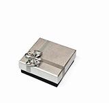 a silver gift box