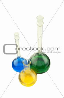 Chemical Test Tube isolated on white
