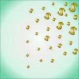 Abstract background with dollar