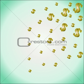 Abstract background with dollar
