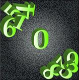 Abstract background with numbers