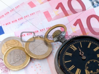 Clock and money