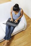 woman and laptop pc