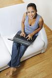 woman and laptop pc