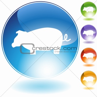 Pig Crystal Icon