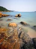 coast with rock in Hong Kong