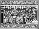 Feast of Herod Woodblock print 