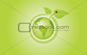 Eco Globe Vector
