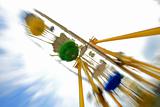 Fun theme park abstract motion blur