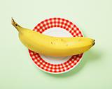 banana on plate