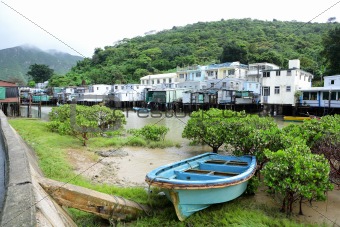 Tai O fishing village with stilt-house in Hong Kong