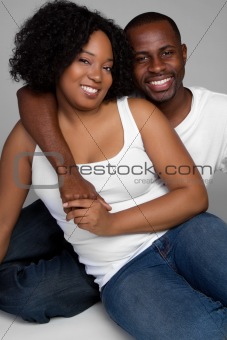 Smiling Black Couple