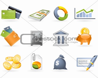 Banking and Finance icon set