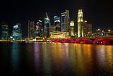 Singapore City Skyline at Night 2
