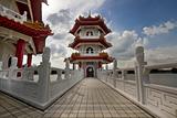 Bridge to Pagoda at Chinese Garden