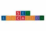 sex education in toy block letters