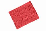 Red knitting pattern
