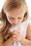 Little girl praying