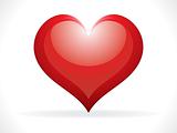 abstract glossy heart icon