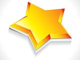 abstract 3d star icon