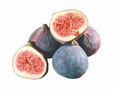 Fruits figs isolated on white background