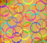 colored rings canvas background 