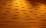 Wood Strip Wall With Light Spot
