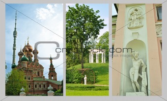 Museum estate Ostankino in Moscow. Russia