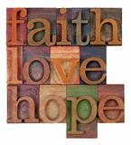 faith, love and hope