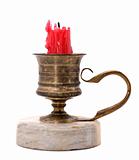 antique brass candlestick