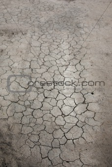 cracked dry clay