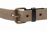 Cloth belt with iron buckle