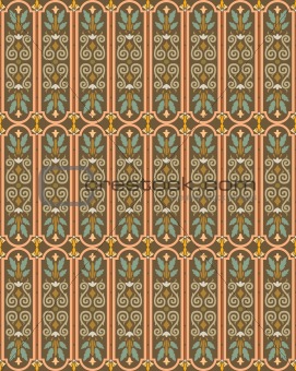 Middle eastern inspired seamless tile design
