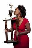 Woman with Trophy
