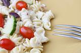 Pasta Salad with fork