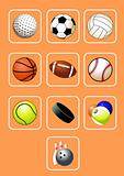Sport Balls Icon Set