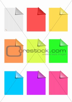 Color sticky notes