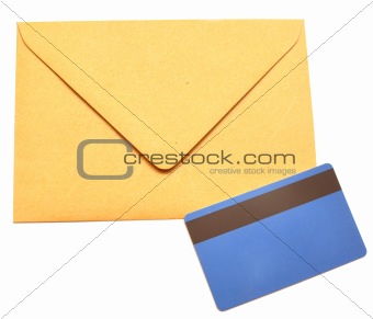 envelope with a plastic card 