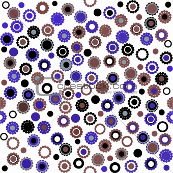 Abstract pattern with flowers