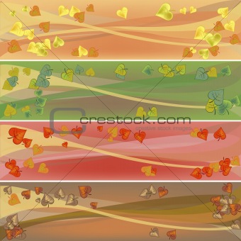 colorful autumn celebration banners