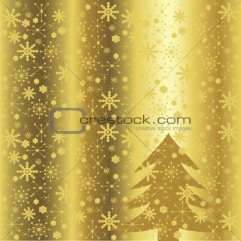 Elegant golden winter background