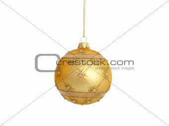 Golden Christmas ball