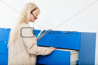 Receptionist with Medical Records
