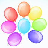 Vector background with balloons. 