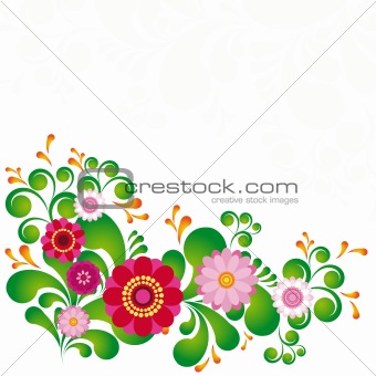 Colorful flower. Floral background. To see similar, please visit