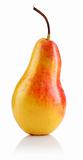 single fresh pear fruits isolated