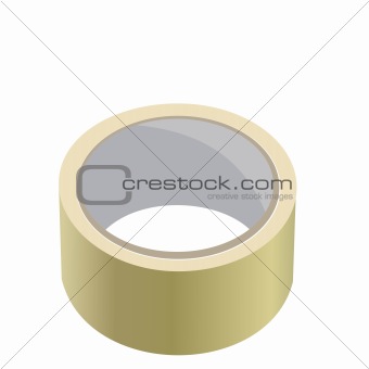 Realistic illustration of adhesive tape