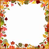 Background autumn frame
