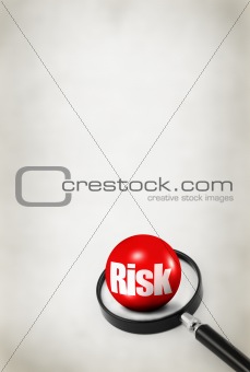 risk concept on abstract background